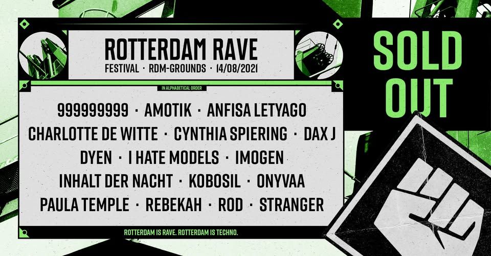 SOLD OUT - Rotterdam Rave Festival 2021