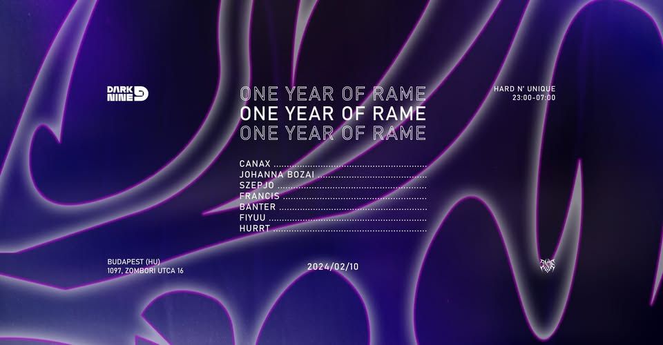 RAME: ONE YEAR OF //RAME//