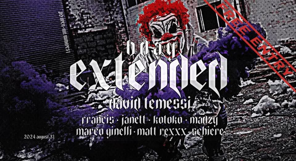 D9 OPEN-AIR x DAVID TEMESSI BDAY EXTENDED (FREE ENTRY*)