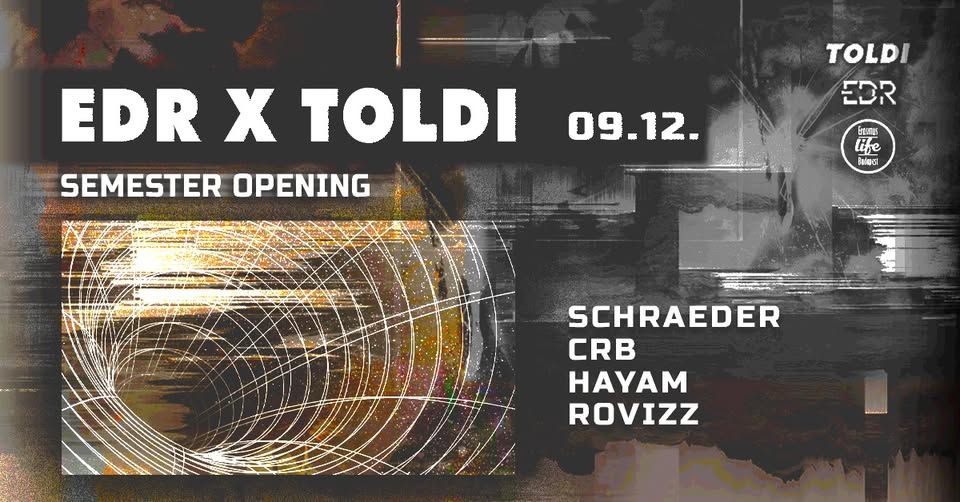EDR x Thursday Techno I Season Opening I Toldi I 12th Sept