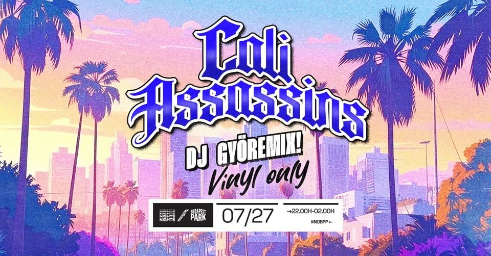 CALI ASSASSINS w/ DJ GYöReMiX! - VINYL ONLY set ☾ Nights of Budapest Park