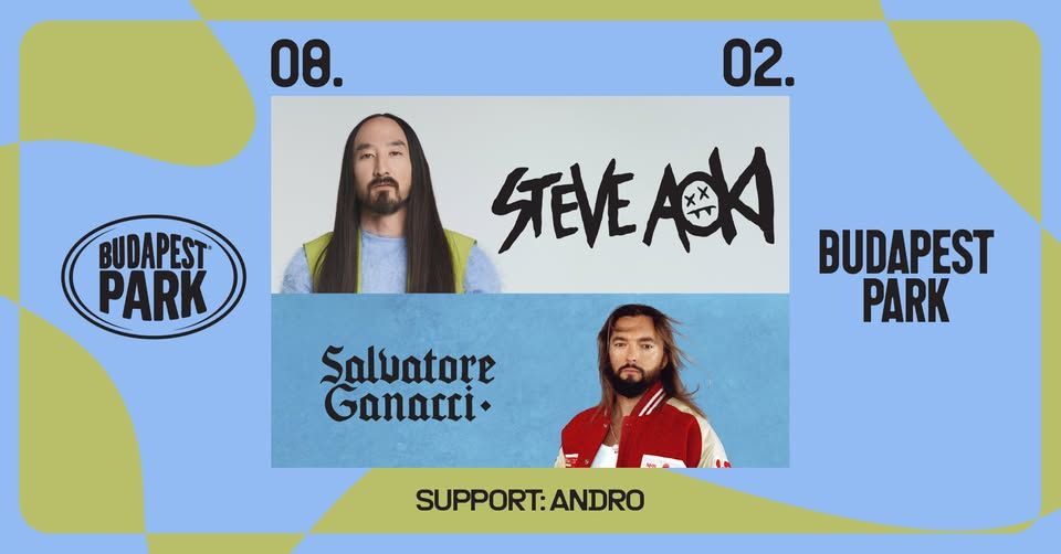 Steve Aoki, Salvatore Ganacci, support: Andro - Budapest Park