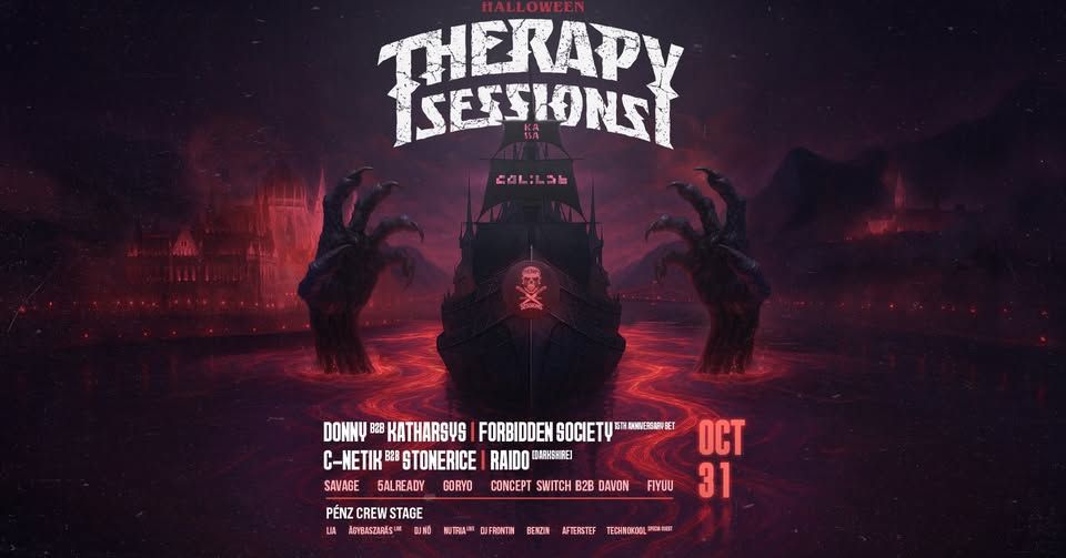 Therapy Sessions Halloween | Donny b2b Katharsys, Forbidden Society, C-Netik b2b Stonerice, Raido