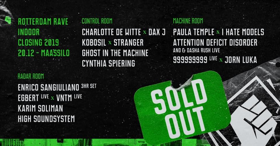 SOLD OUT - Rotterdam Rave Indoor Closing 2019